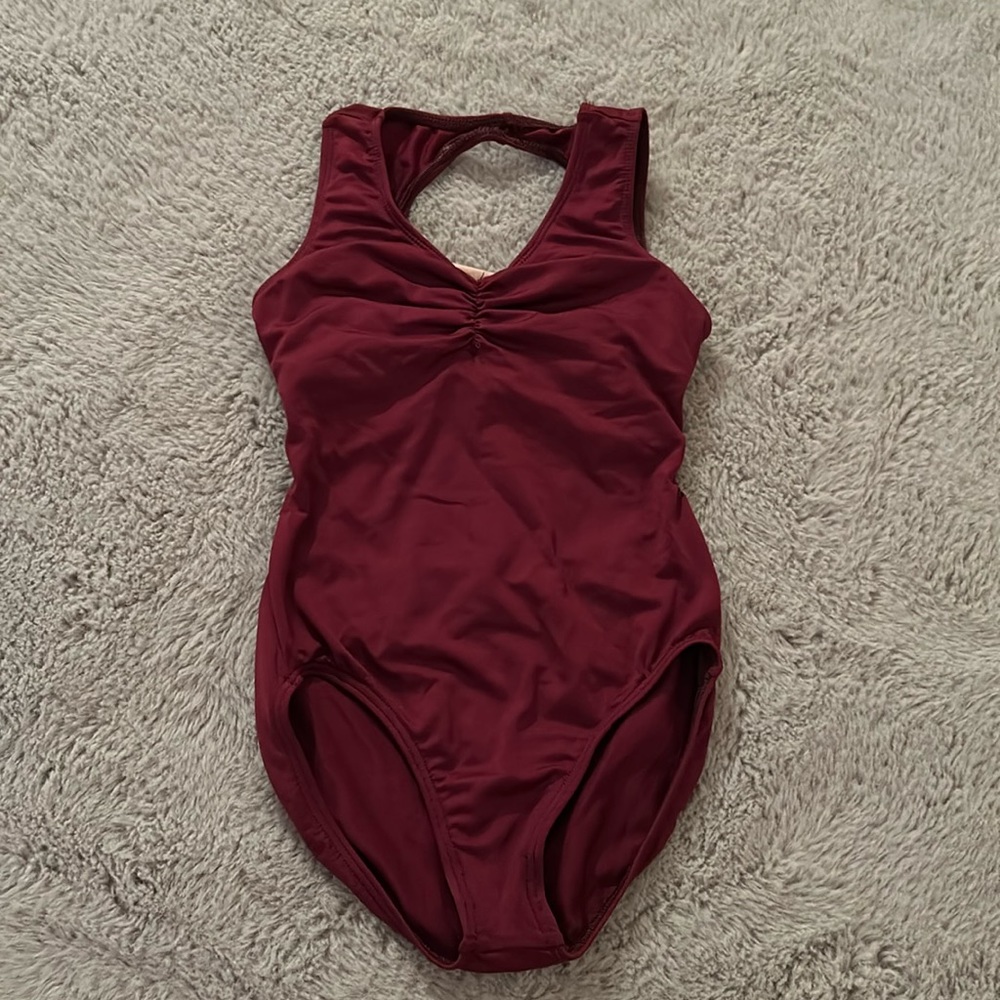Youth Girl’s Maroon Dance Leotard